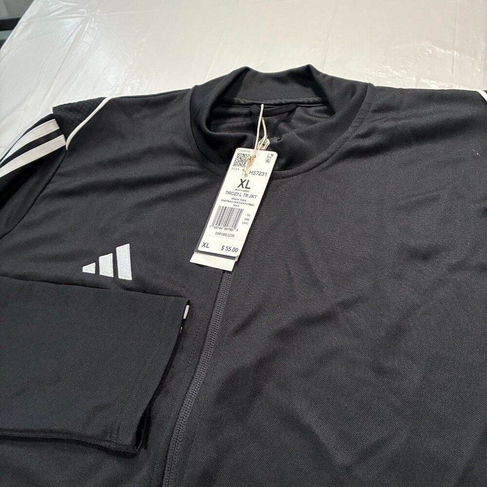 New Adidas Men's Tiro 23 League Training Jacket Size XL Black Track Top Men